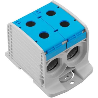 Weidmüller 2502910000 Doorgangsklem 82.60 mm Schroeven Grijs, Blauw 1 stuk(s)