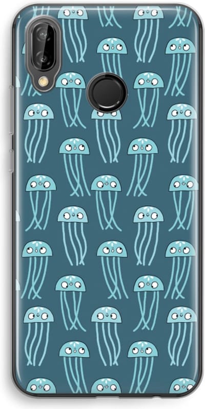 Case Company® - Hoesje geschikt voor Huawei P20 Lite hoesje - Kwallie - Soft Cover Telefoonhoesje - Bescherming aan alle Kanten en Schermrand