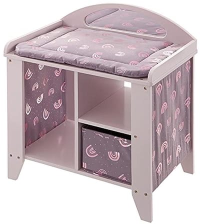 Verkleedtafel voor Poppen met Regenboog Motiv