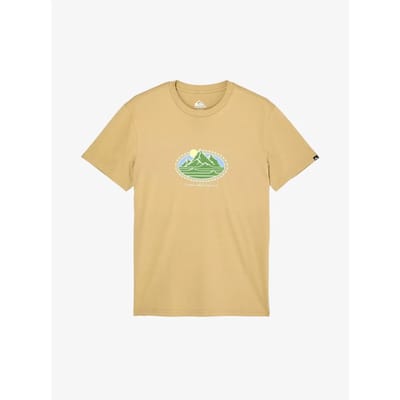 Quiksilver Evo Mountain Lov T-shirt Met Korte Mouwen Geel L Man