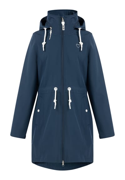 Mymo softshell jas Dames donkerblauw