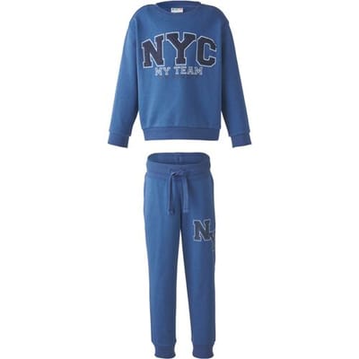LUPILU Kinder kledingset 2-delig (Blauw, 98/104)