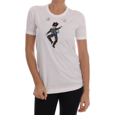 Dolce & Gabbana Witte Katoenen Sprookje T-shirt