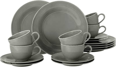 Seltmann Weiden Beat Perlgrau Koffieservies 18-delig.