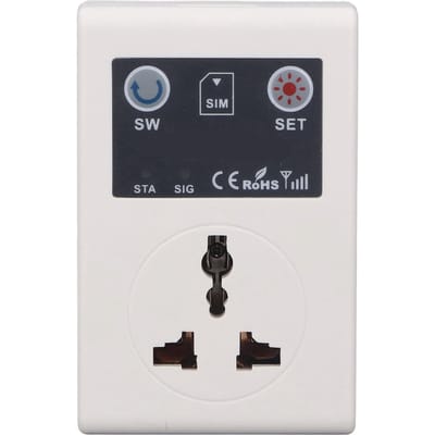 Prise de courant intelligente sans fil 10 A, télécommande pour téléphone portable GSM, pour usage domestique