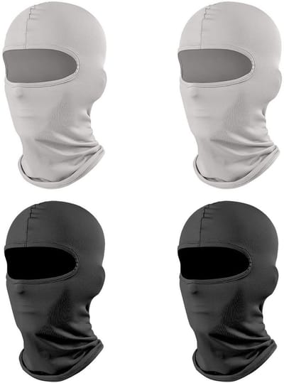 Dailygoods- Balaclava Winddicht - Multifunctioneel Masker - Sneldrogend Hoofddeksel - Bivakmuts Motor - Set van 4 Stuks - Geschikt voor Fiets en Motor