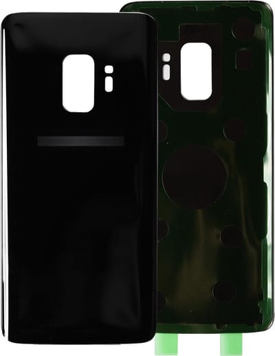 Achterkant Glas Geschikt voor Samsung Galaxy S9 – Zwart