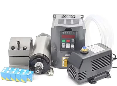 1,5 kW watergekoelde spindelmotor met VFD, 80 mm klem en waterpomp voor CNC-freesmachines