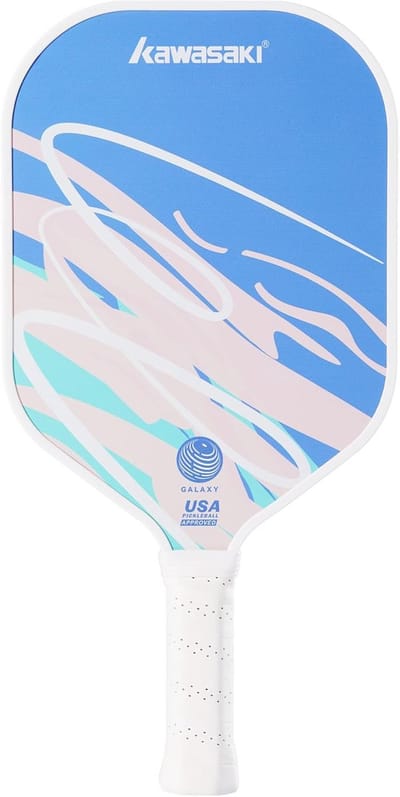 Pickleball Peddel - Paddel Racket - Vrijetijdsport - Ultradunne Kern - 42 cm - Blauw/Roze