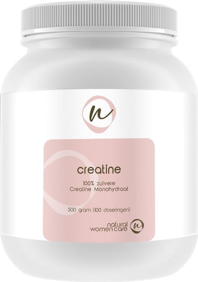 Natural Women Care - Creatine - 100% zuivere creatine - Ondersteunend voor cognitieve functies, energie en bij een sportieve leefstijl