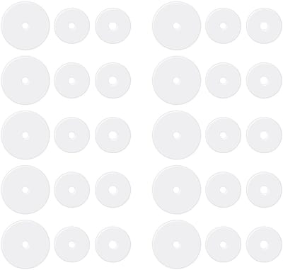 Dailygoods- Piercing Disc 30 Stuks - Transparante Siliconen