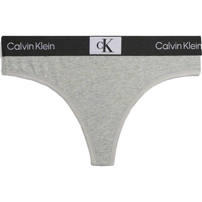 Calvin Klein Strings van biologisch katoen voor dames (Grijs gemêleerd gemêleerd)