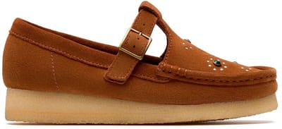 Clarks Shoes Wallabee T Bar Schoenen Bruin EU 39 Vrouw