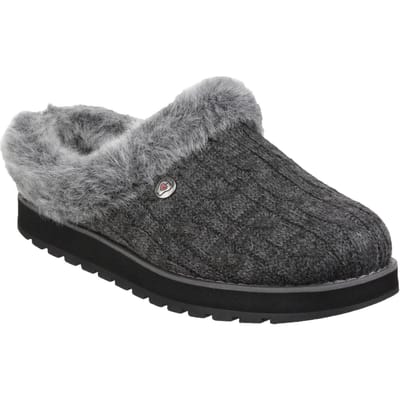 Skechers Keepsakes Ice Angel Polyester Dames Pantoffels In Antracietkleur