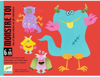 Djeco kaartspel Monstre toi - geheugenspel voor kinderen 6+.