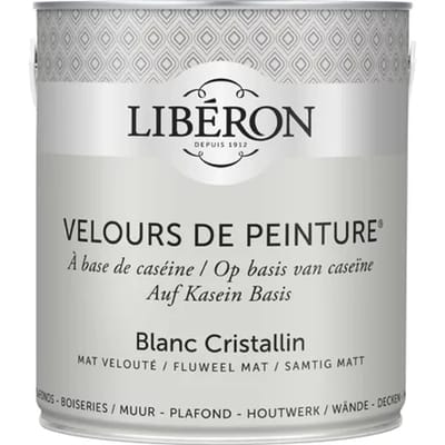 Liberon Velours De Peinture Muurverf - Mat - Blanc Cristallin - 2,5l