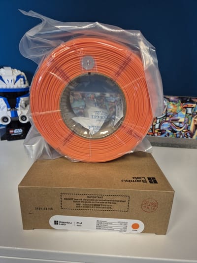 Bambu Lab Matte PLA Filament 1.75 mm – Mandarijnoranje 1 kg – Refill