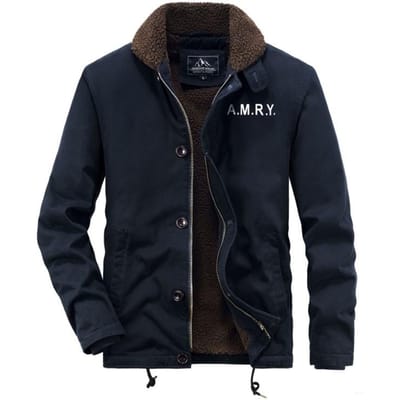 Winter Katoenen Jas, Heren Lamsvel Jas, Katoenen Jas, Revers Werkjas, Heren Fluweel Verdikte Militair Uniform Warme Katoenen Jas XXL