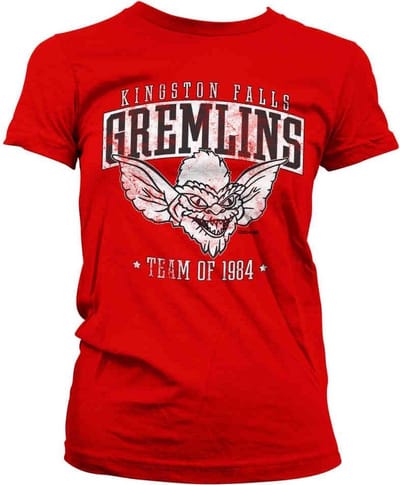 Gremlins Dames Tshirt -S- Team Kingston Falls Gremlins Of 1984 Rood