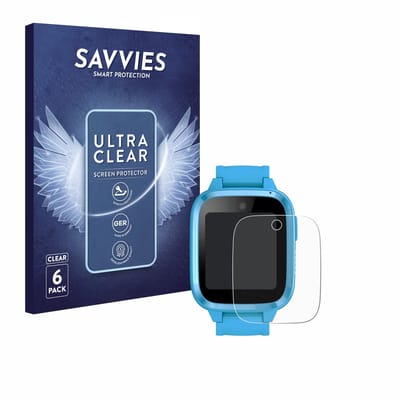 Savvies - Screenprotector voor Xplora Kidzi Watch - Folie Beschermfolie transparant 6 Stuks