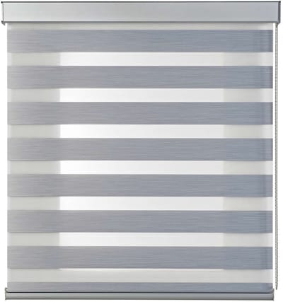 Storesdeco - Duo rolgrodijn met hoogwaardige aluminium afwerkingen, Grijs 60x250cm