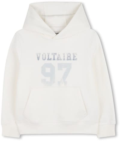 Zadig & Voltaire X60592 Truien & Vesten Jongens - Sweater - Hoodie - Vest- Ecru - Maat 152