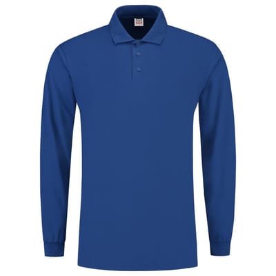 Tricorp Poloshirt lange mouw - Casual - 201009 - Royalblauw - maat M