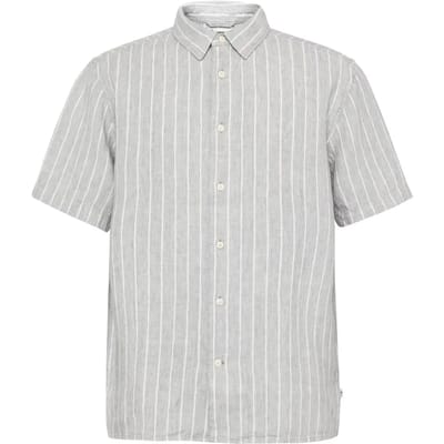 Linnen gestreepte casual shirt KnowledgeCotton Apparel