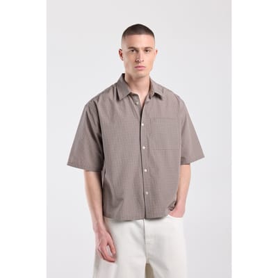 America Today Isa Navy/khaki Maat: M | Casual Overhemden Outlet | Heren | Bruin
