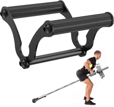 V-Bar Landmine Handvat Bevestiging voor Barbell Bar, Massief Dubbele D Rij Landmine Handvat, T Bar Row Handvat Bevestiging met Antislip kartelgreep voor Olympische Krachttraining Bars, Ideale