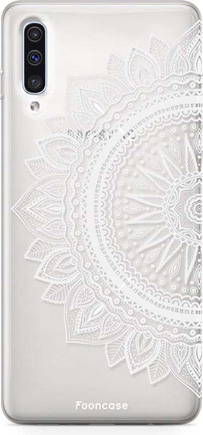 Fooncase Hoesje Geschikt voor Samsung Galaxy A50 - Shockproof Case - Back Cover / Soft Case - Mandala / Ibiza