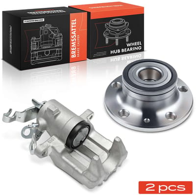 Frankberg 1x remklauw + 1x wiellager achteras links voor Audi