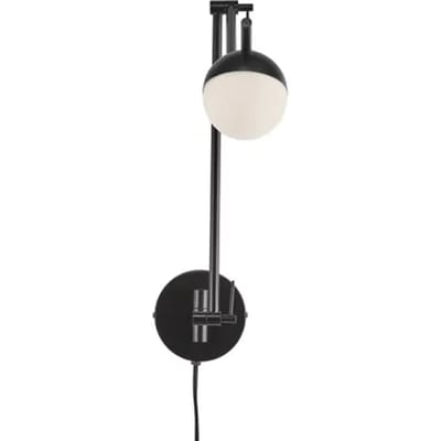 Nordlux Contina-wandlamp-G9-opaal glas/zwart