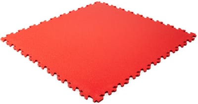 Rubbermagazijn - PVC kliktegel hamerslag - 7mm - 50x50cm - rood - winkel - showroom - garage - prijs per stuk