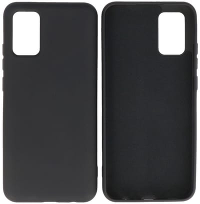 Hoesje Geschikt voor de Samsung Galaxy A02s - Fashion Color Backcover Telefoonhoesje - Zwart