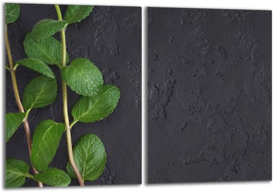 TMK ArtDeko Serie - Glazen Beschermplaat - 2x40x52 cm - Muntkleur