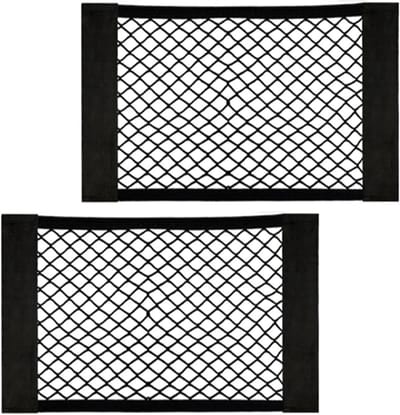 2 stuks Auto Bagagenet, Universeel Kofferbaknet Beschermnet Elastisch Kofferbaknet Voor De Kofferbak, Opbergnet Van Nylon, 40 X 25 Cm, Voor De Meeste Voertuigtypen Met Opbergtas