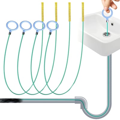 Dailygoods - Flexibele Afvoerreiniger Spiraal met Trekring