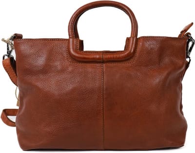 Bear Design Jasmijn M Leren Handtas - Cognac