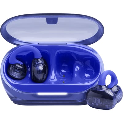 JBL Soundgear Clips - Open ear Oortjes - Oortjes Draadloos - Sport Oordopjes - Bluetooth - Clip On - Hardlopen - 32 uur - Spatwaterdicht - IP54 - Oorclips - Blauw