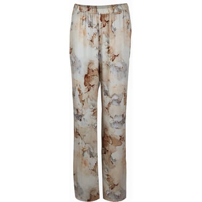 Stenströms Devita, Pants Light Pink Pattern Maat: XS | Straight Broeken Outlet | Dames | Ecru