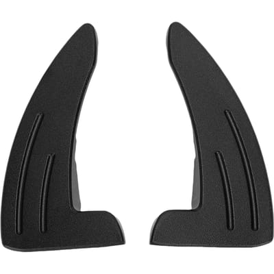 2 STUKS Stuurwiel Schakelpeddel Verlengstuk Aluminiumlegering Auto Schakelpeddel Verlengde Afdekking Sierlijsten Vervanging Voor Ch okee 2014-2021 black