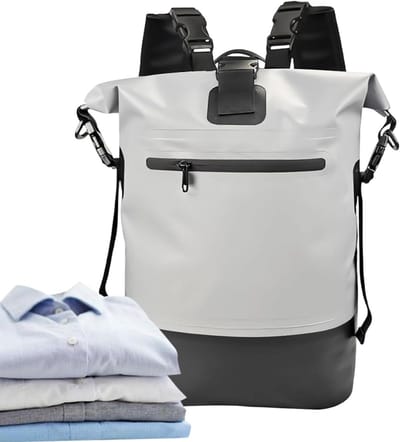 Waterdichte Rugzak - Outdoor Tas - Avontuurlijke Reizen - Volledige Waterdichte Afdichting - 25 Liter - Grijs