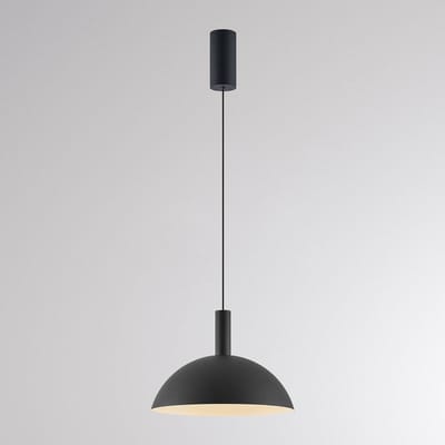 Molto Luce LED hanglamp LORA II, zwart, Ø 24 cm, dimbaar, 40° CCT