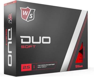 Wilson Staff DUO Soft Golfballen 2023 - Rood - 12 Stuks