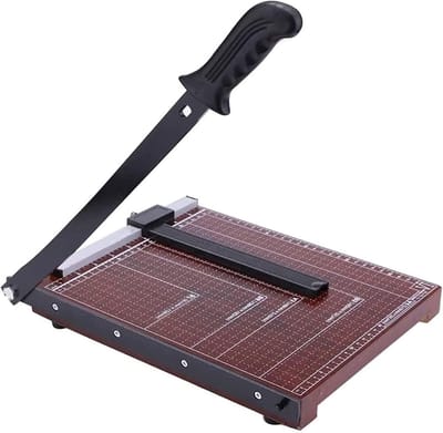 Papiersnijder - Papier trimmer - Labels Snijden - Ergonomische bediening - 32 x 25 cm - Bruin