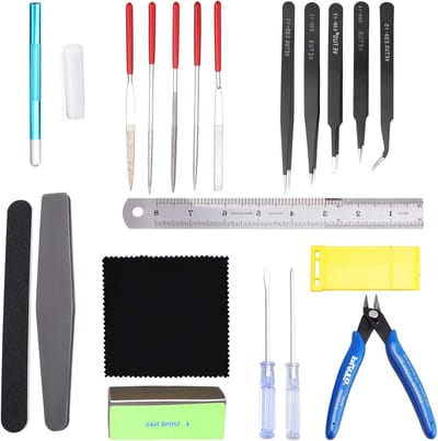 21-delige Modelbouw Gereedschapsset voor Gundam, Perfect voor Modelbouwers en Klussers, Inclusief Essentiële Tools voor Reparatie en Montage