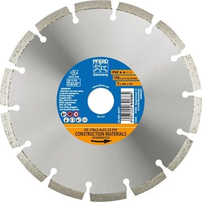 PFERD TOOLS 68017221 Ds Psf Diamanten doorslijpschijf Diameter 178 mm Boordiameter 22.23 mm 1 stuk(s)