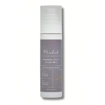 THE LAB by blanc doux Brume Crème Prébiotique-Céra 95ml/Solution Barrière Cutanée Double - Complexe de Céramides, Prébiotiques, Hydratation Profonde gray