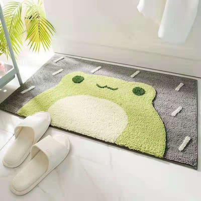 Badmat Multipurpose Luxe Pluizig Zeer Absorberend Antislip Schattig Douchekleed voor Badkuip beige